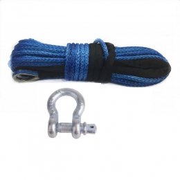 synaptic winch rope with hook 10mm x 28m